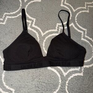 Calvin Klein Black Wireless Triangle Bralette